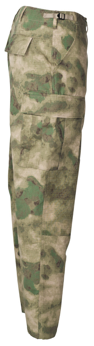 Pantalon de combat US BDU MFH motif HDT FG Rip Stop coton genoux et fessier renforcés