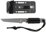Couteau à lame fixe Action I Fox Outdoor lame tanto 8,5 cm manche tressé 60 g