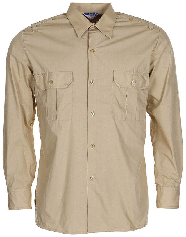 Chemise de service espagnole à manches longues, surplus comme neuf