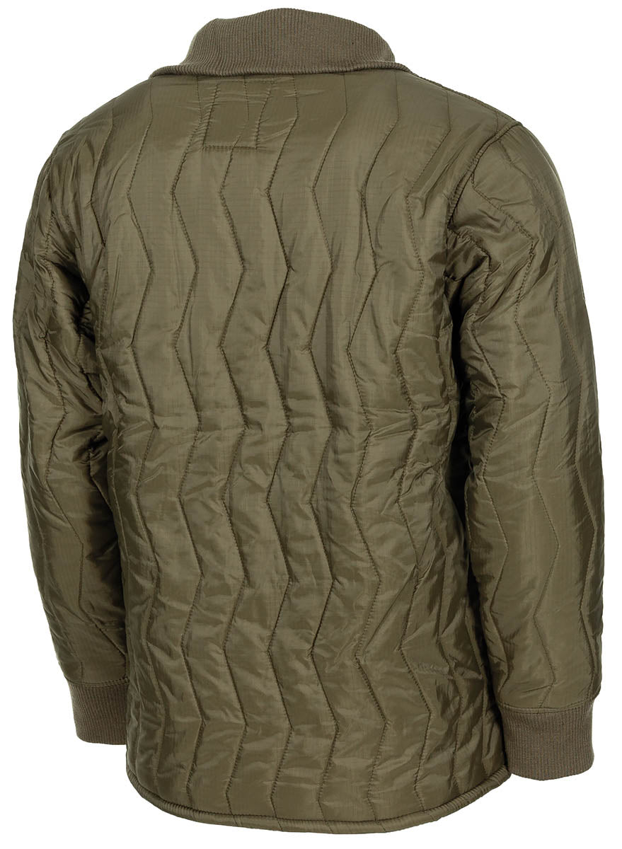 Sous-veste BW MFH matelassée nylon Rip Stop col haut et bords côtes doubles