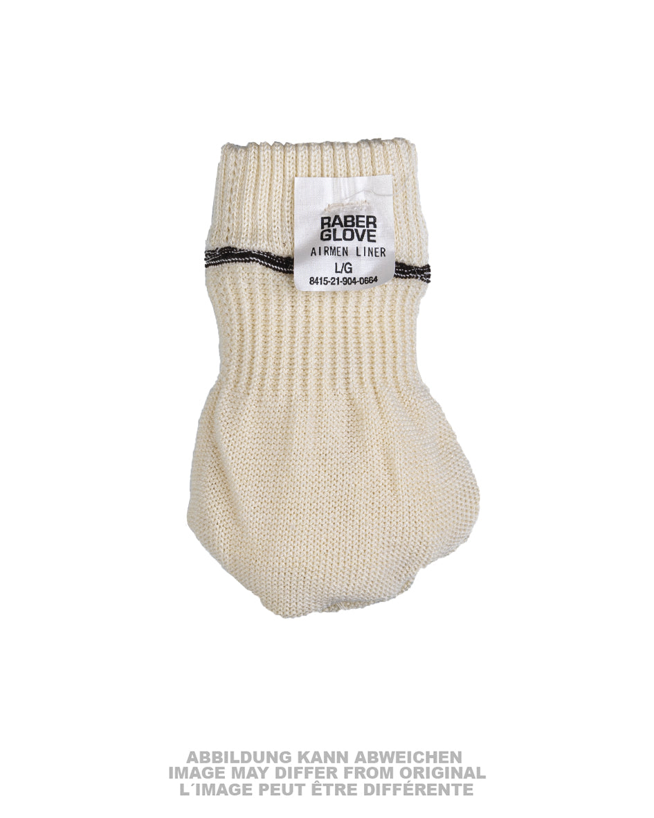 Gants de vol tricotés ignifugés de la Bundeswehr, stock ancien jamais porté