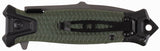 Couteau pliant Fox Outdoor Snake lame 9,5 cm brise-vitre manche métal 23 cm
