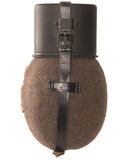 Sanglage de bidon type Wehrmacht Mil-Tec en cuir de buffle, reproduction historique