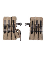 Porte-chargeurs MP38/40 type Wehrmacht Mil-Tec en coton, fermetures en cuir