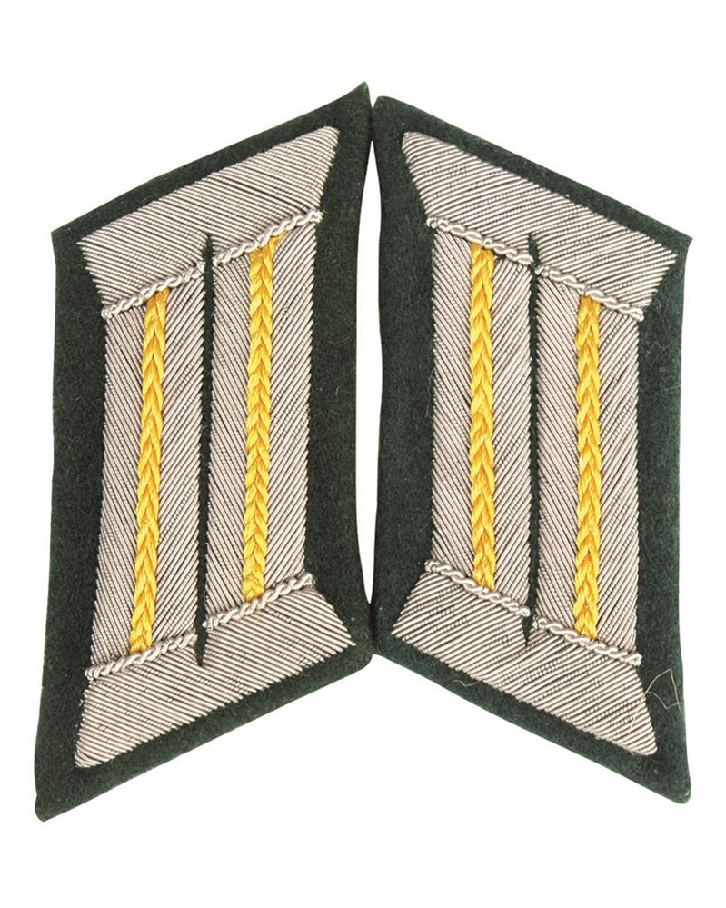 Pièce de col type Wehrmacht Mil-Tec, reproduction textile pour reconstitution
