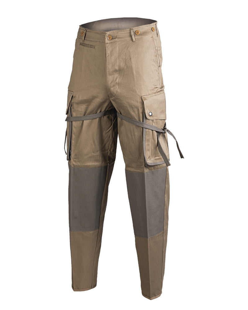Pantalon de saut M42 renforcé type US Mil-Tec en coton, reproduction historique