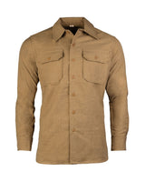 Chemise de campagne M37 type US Mil-Tec en drap laine mélangée polyester