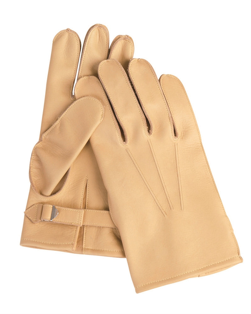 Gants type US Mil-Tec en cuir de bovin avec serrage de poignet par lanière