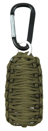 Kit de survie MFH Parachute Cord avec mousqueton 9 x 5 x 2 cm pour 50 g