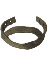Jugulaire de casque parachutiste type US M1C en sangle de coton, stock ancien