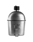 Gourde type US M1910 Mil-Tec en acier inoxydable avec quart emboîtable, 200 g