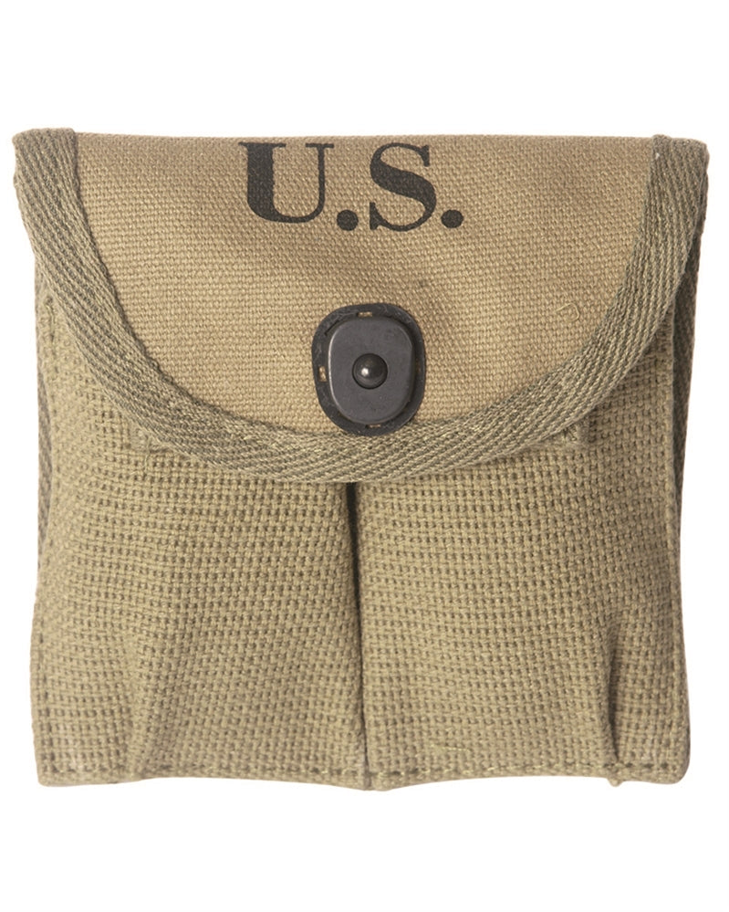 Porte-chargeurs type US pour carabine M1 Mil-Tec en toile de coton, reproduction