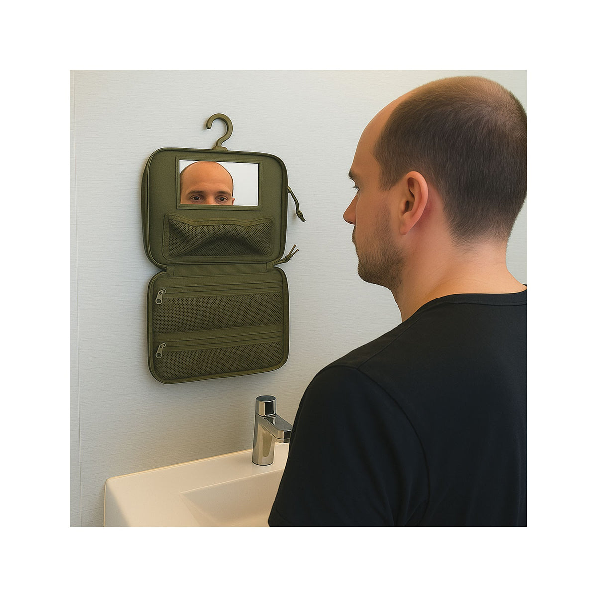 Trousse de toilette OPEX en polyester 600D cinq poches et boucle Duraflex