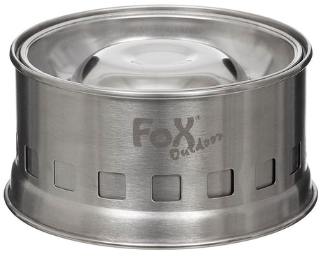 Réchaud Forest Fox Outdoor en acier inoxydable démontable pour combustible solide