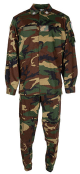 Tenue de campagne italienne élastique à fermeture à glissière à patte boutonnée, surplus comme neuf