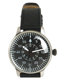 Montre d'aviateur Mil-Tec Retro boîtier laiton bracelet cuir aiguilles fluorescentes
