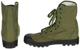 Chaussures de combat commando françaises en toile de coton, surplus comme neuf