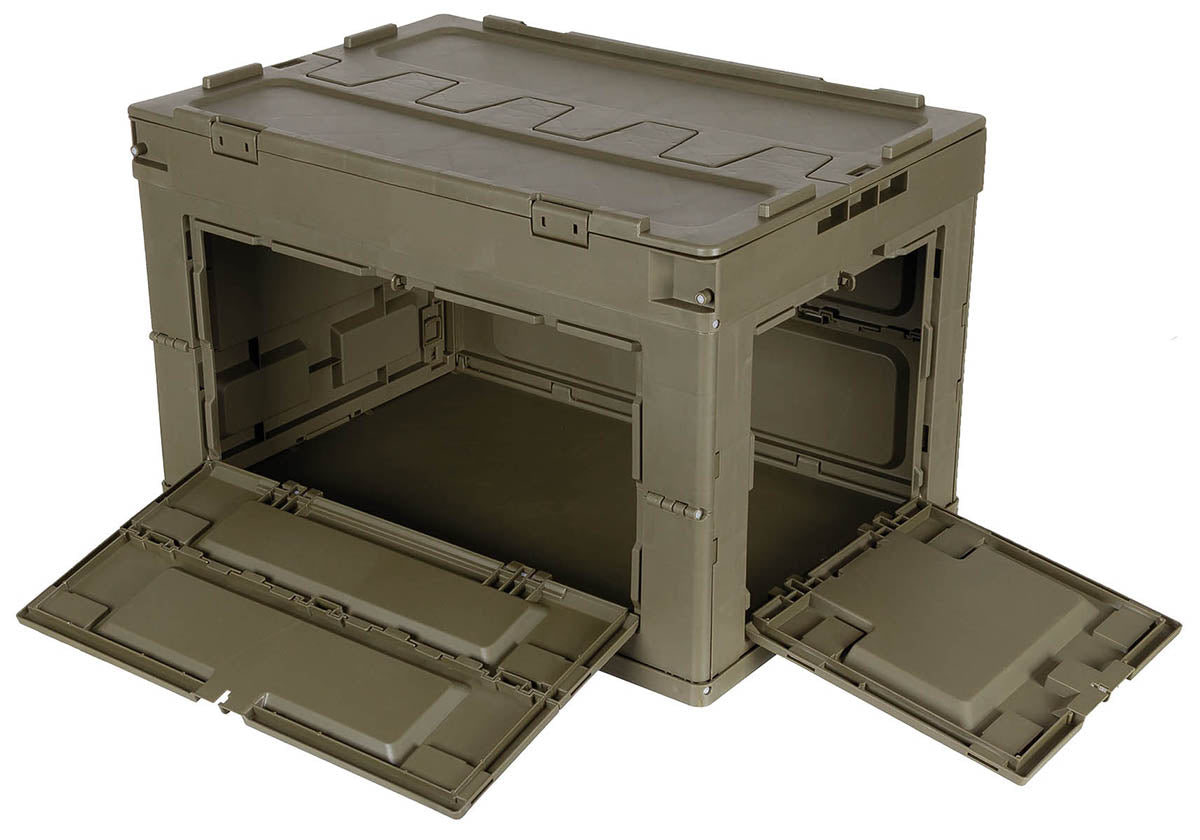 Caisse pliable MFH en polypropylène 20 et 60 l empilable à couvercle intégré
