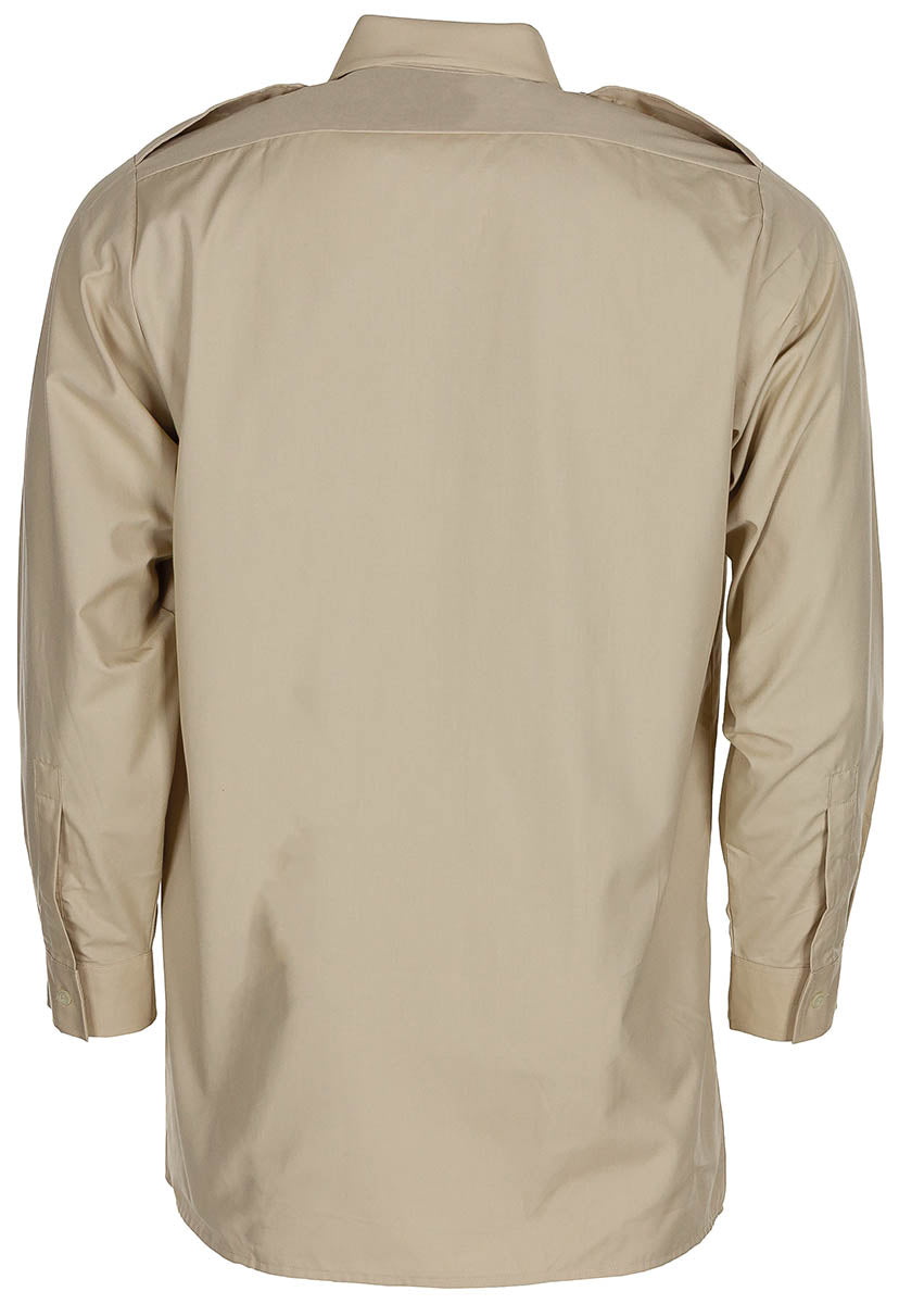 Chemise de service britannique à manches longues, surplus d'occasion, lot de 10