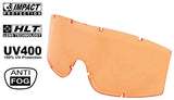 Verres de rechange KHS HLT antibuée pour lunettes-masque Tactical réf. 25902