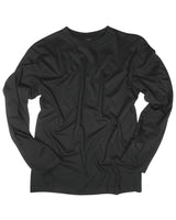 T-shirt à manches longues Mil-Tec en coton jersey simple 145 g/m² à col rond