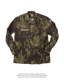 Chemise de campagne tchèque modèle M95 en coton-polyester, stock ancien