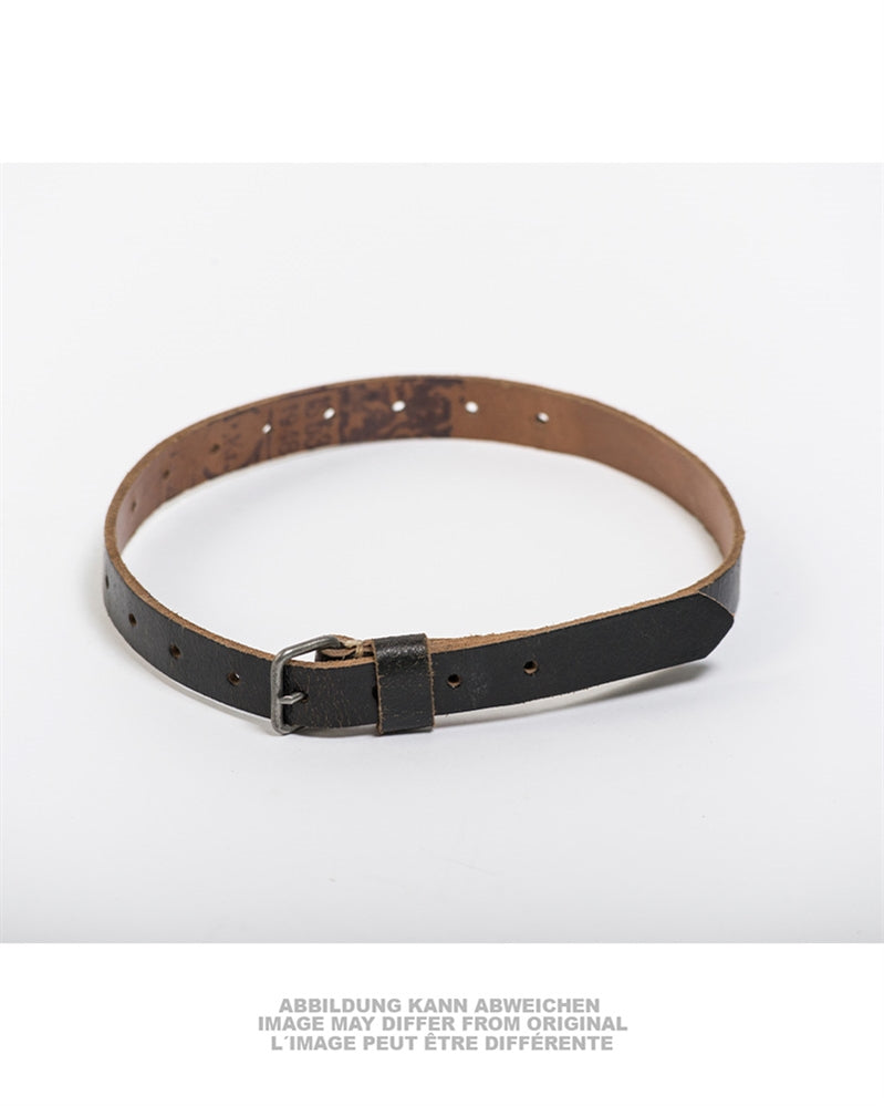 Courroie de gamelle type Wehrmacht en cuir, sangle courte d'arrimage de surplus