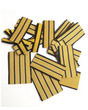 Bandes de manche d'officier de la marine est-allemande, la paire, assortiment