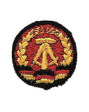 Cocarde de coiffure en tissu de l'armée est-allemande, pièce de rechange