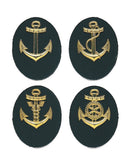 Insigne de spécialité de quartier-maître à applique métallique, marine
