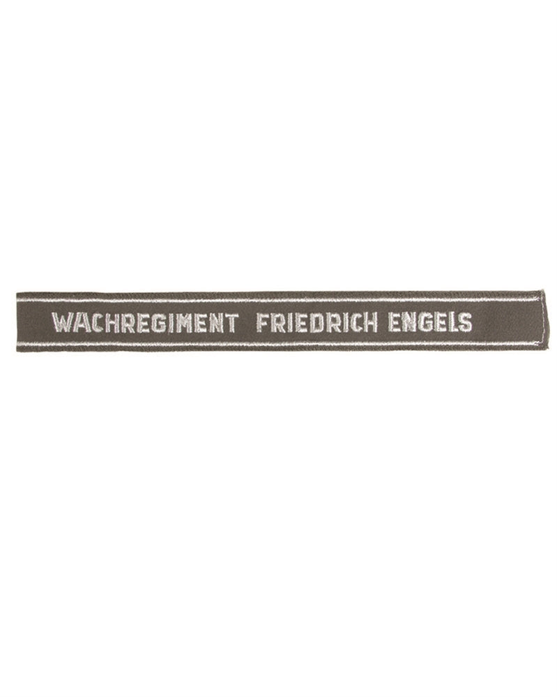 Bande de bras de régiment de garde est-allemand, inscription tissée