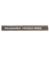Bande de bras de régiment de garde est-allemand, inscription tissée