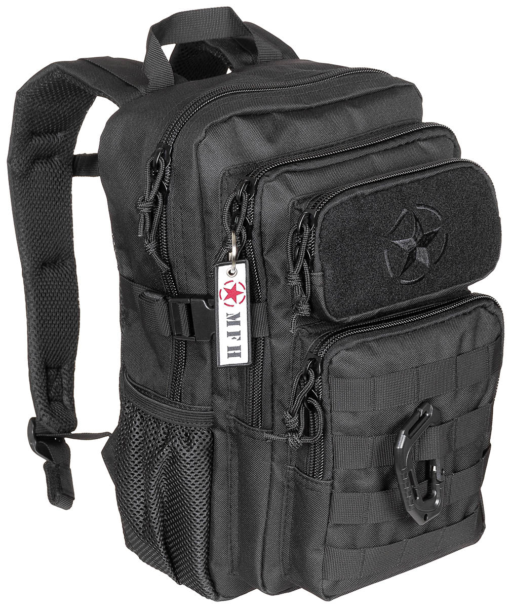 Sac à dos d'assaut MFH US Assault Youngster 15 L en polyester avec sangle de poitrine
