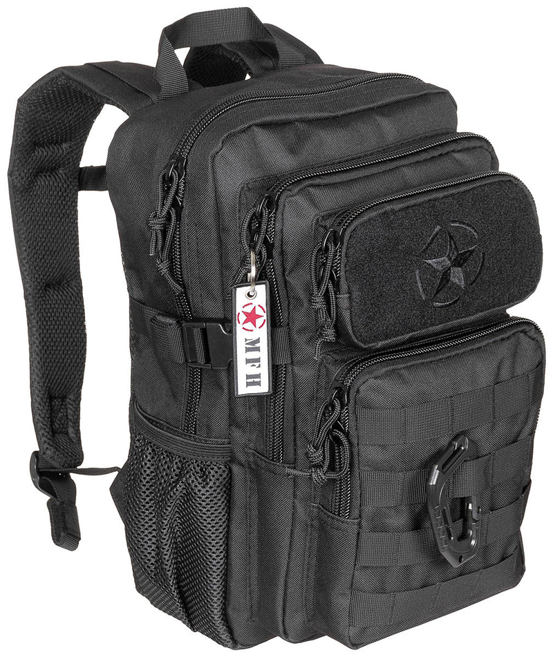 Sac à dos d'assaut MFH US Assault Youngster 15 L en polyester avec sangle de poitrine
