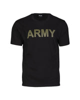 T-shirt Mil-Tec imprimé ARMY en coton et viscose, jersey simple 145 g/m²