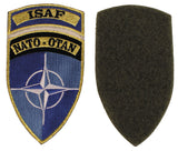 Écusson auto-agrippant de l'OTAN Isaf, surplus comme neuf, lot de 10