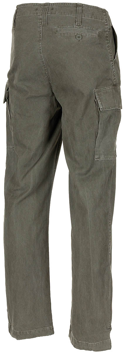 Pantalon moleskine MFH coton délavé petites tailles cinq poches passants 5 cm