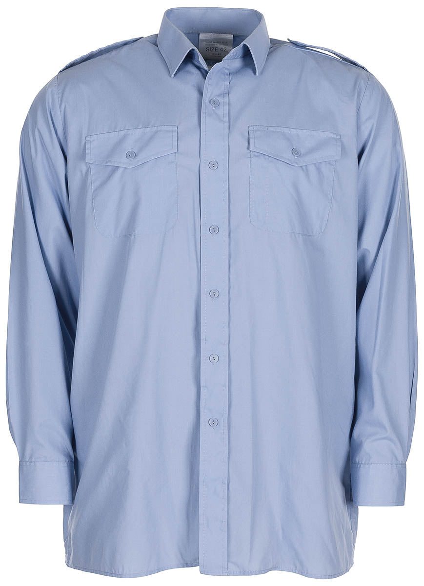 Chemise de service britannique à manches longues, surplus d'occasion, lot de 10