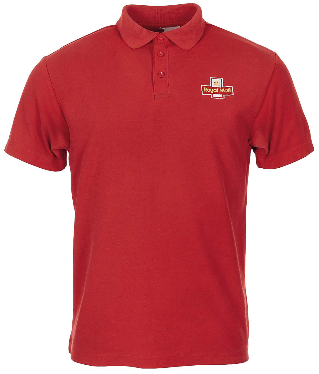 Polo britannique Royal Mail en coton et polyester, surplus d'occasion, lot de 10