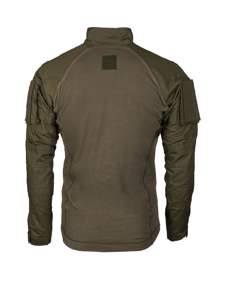 Chemise de combat Mil-Tec Tactical 2.0 en coton et ripstop à inserts filet aux aisselles