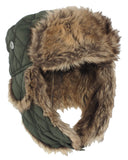 Bonnet d'hiver Mil-Tec en polyester doublé fourrure synthétique avec attache menton