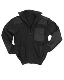 Pull militaire Mil-Tec en laine vierge 80 % renforts coudes et epaules trois poches