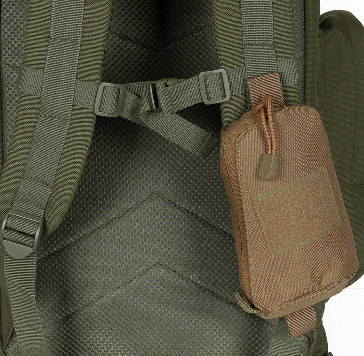 Pochette MOLLE MFH pour bretelle de sac à dos, 18 x 10 x 4 cm, 110 g