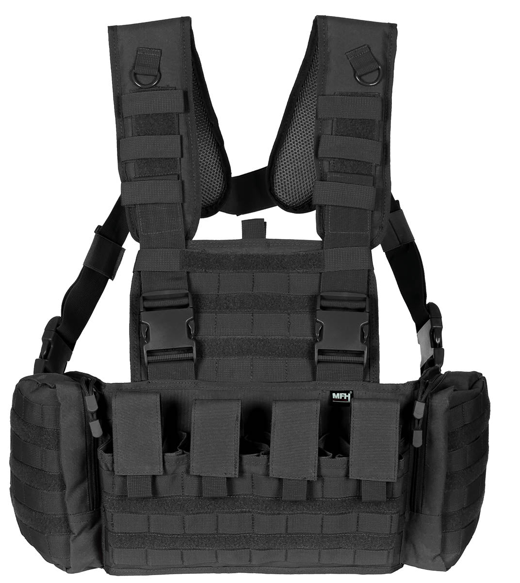 Gilet Chest Rig MFH Professional Mission 1,2 kg à quatre porte-chargeurs