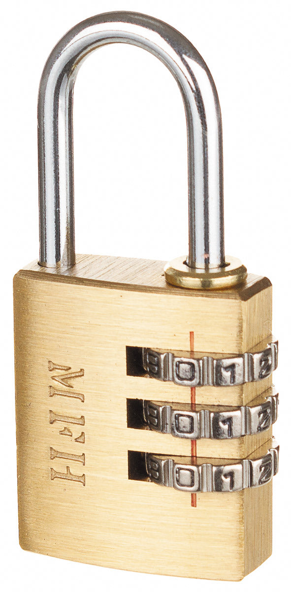 Cadenas MFH en métal à combinaison chiffrée 5,5 x 2,5 cm pour sac et casier
