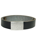 Ceinture Mil-Tec type Bundeswehr en cuir de bovin 3 cm avec boucle métallique