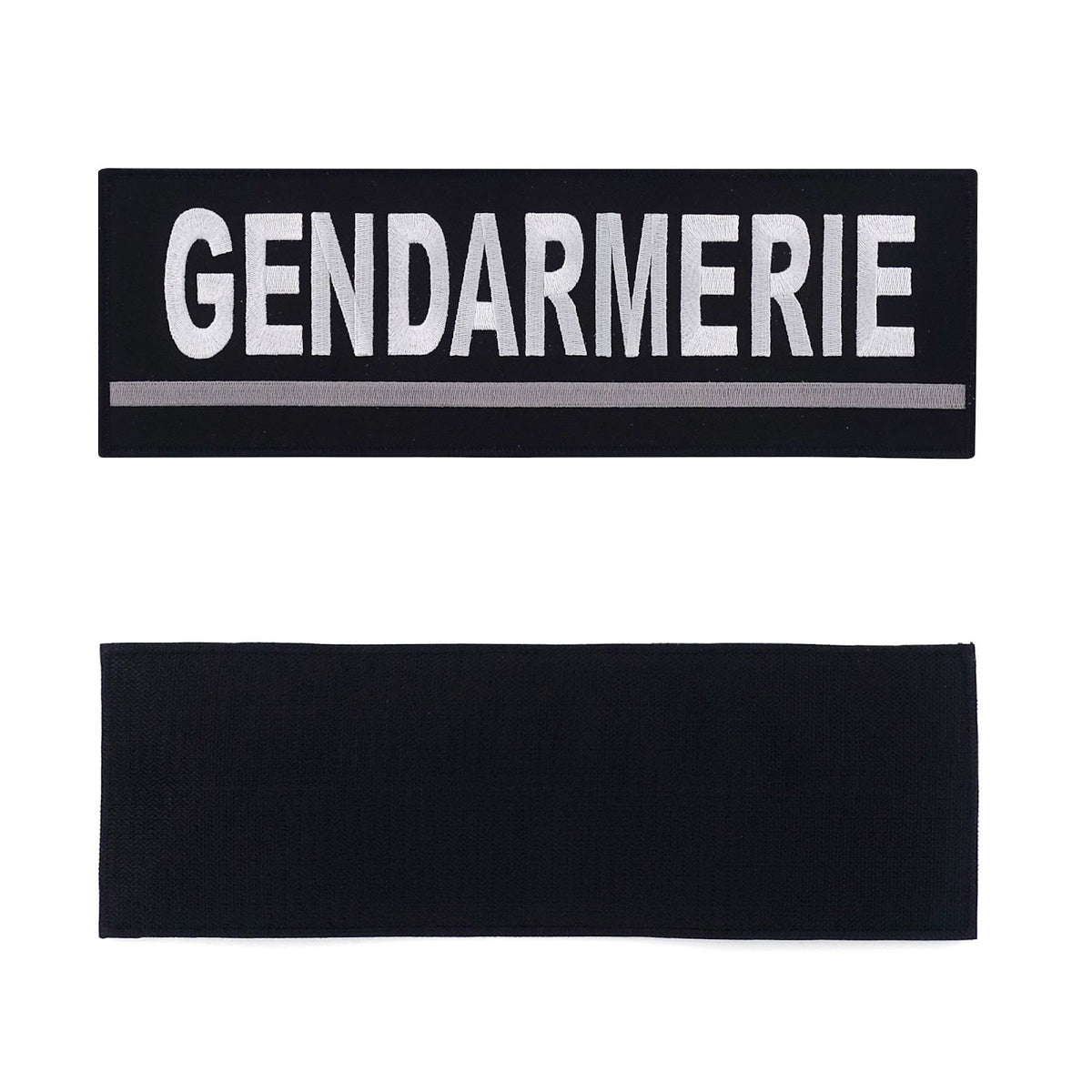Bandeau d'identification Patrol Equipement Gendarmerie brodé 30 x 10 cm auto-agrippant