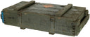 Caisse en bois de 74 x 34 x 13 cm, surplus d'occasion pour le transport et le rangement