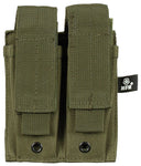 Porte-chargeur double petit format MOLLE MFH, logements 4 x 12 x 2,5 cm