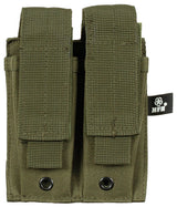 Porte-chargeur double petit format MOLLE MFH, logements 4 x 12 x 2,5 cm